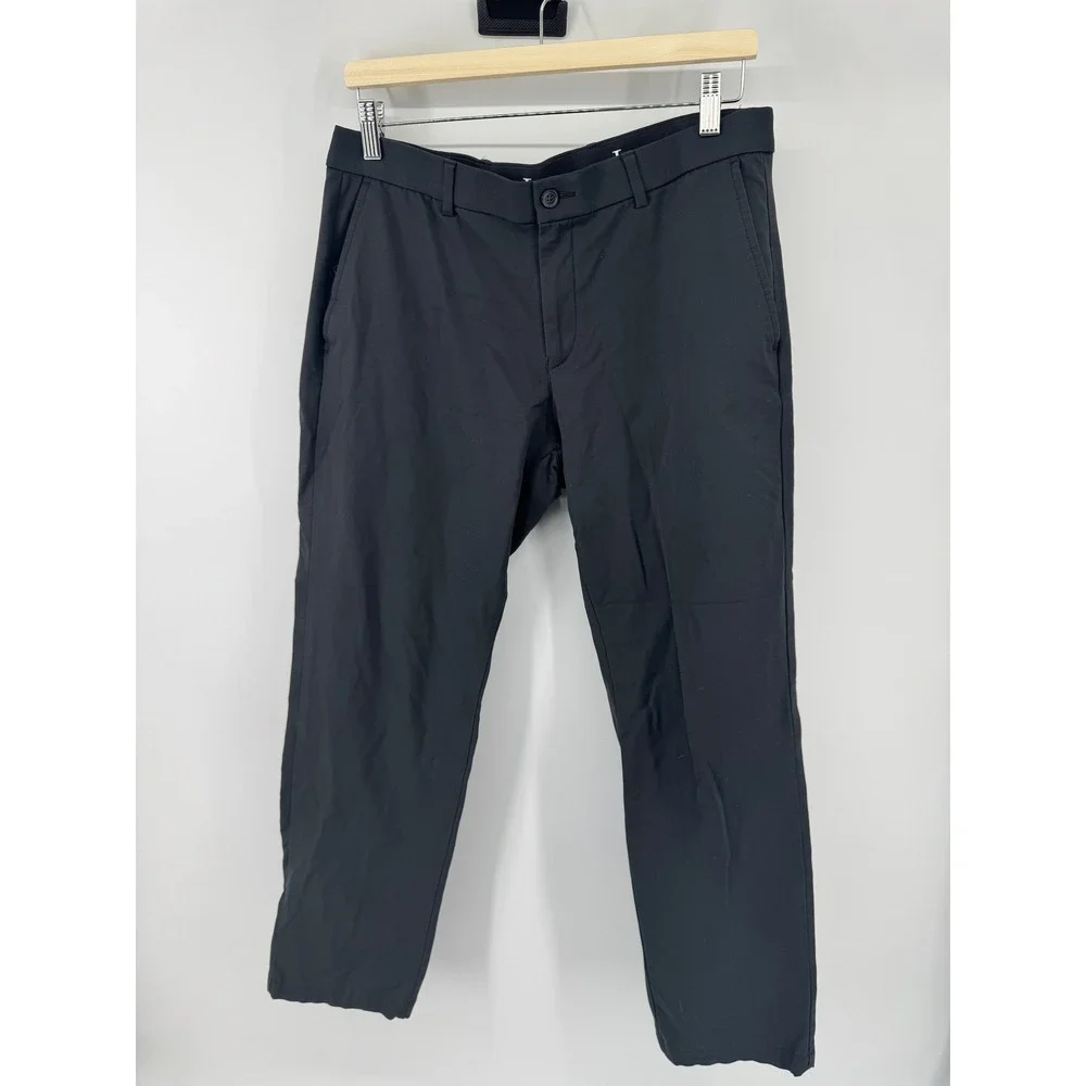 Lauren Ralph Lauren Mens Black Stretch Dress Pants Trousers 33W x 30L P33W X30L
